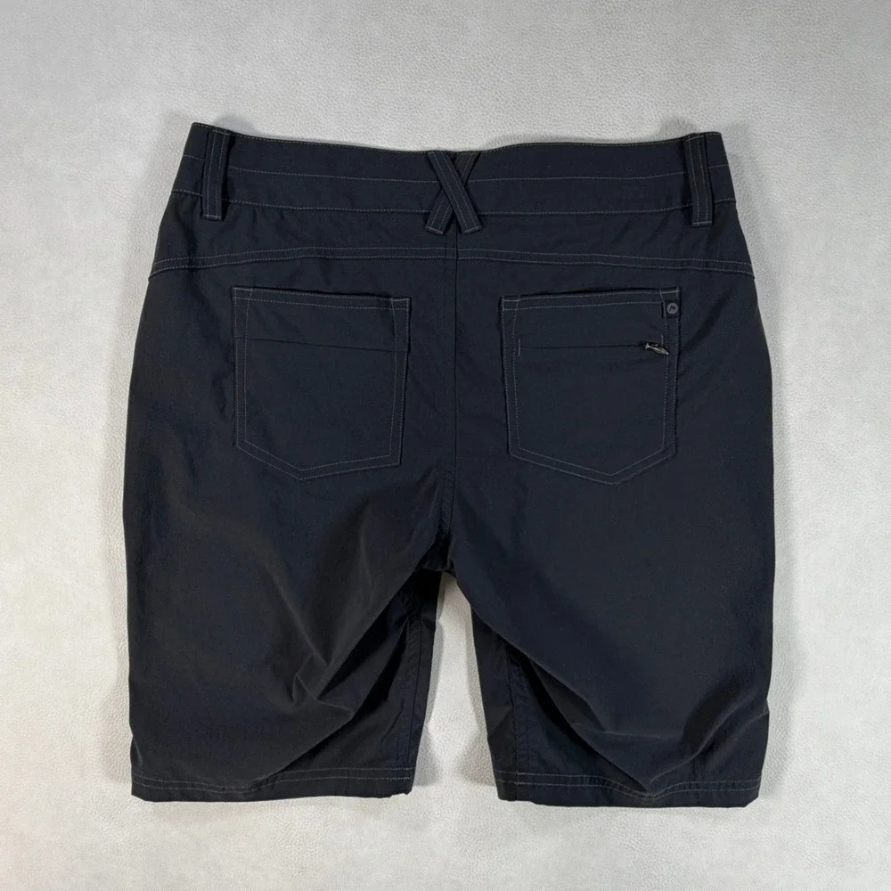 Marmot Womens Size 4 Charcoal Gray Hiking‎ Shorts Double Button Outdoor Trail